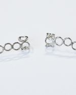 Brinco Ear Cuff Círculos Prateado