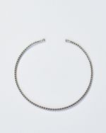 Choker Slim Torcida Prateada