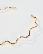 Choker Ondas Dourada