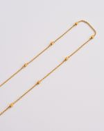 Colar Longo Quadradinhos Dourado