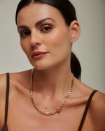 Colar Elos Bold Fecho T Dourado