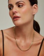 Colar Elos Bold Fecho T Dourado