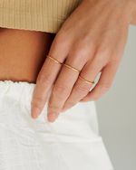 Kit Anéis Skinny Rings Dourado