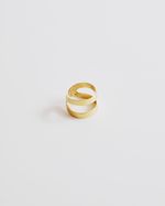 Anel Fosco Duplo Dourado