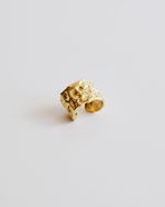 Anel Martelado Regulável Dourado