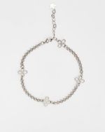 Pulseira Trevo Prateada