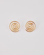 Brinco Espiral M Dourado 