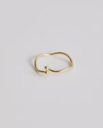 Anel Onda Dourado