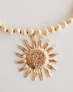 Colar Sol com Pérolas