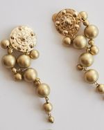  Brinco Pressão Cachos Dourado