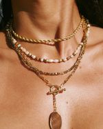 Colar DNA Grosso Dourado