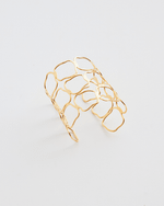 Bracelete Orgânico Escovado Dourado