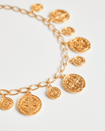 Colar Medalhas São Bento Dourado