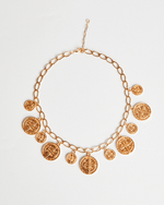 Colar Medalhas São Bento Dourado