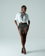 Saia Cristal Franja Geometric