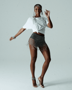 Saia Cristal Franja Geometric