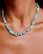 Colar Amazonita Facetada
