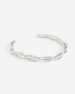 Bracelete Trança Prateado