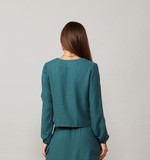 BLUSA RECORTE - VERDE