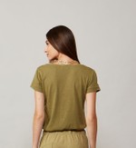 BLUSA ELBA MC - VERDE OLIVA