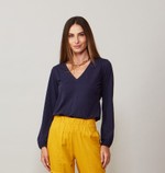 BLUSA DIJON - AZUL MARINHO