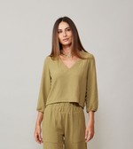 BLUSA INGLATERRA - VERDE OLIVA