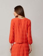 BLUSA ALGARVE - TERRACOTA