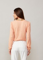 BLUSA MILOS ML - PESSEGO