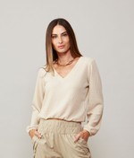 BLUSA AUSTIN ML - PALHA