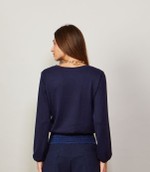 BLUSA AUSTIN ML - AZUL MARINHO