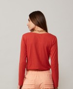 BLUSA ELBA ML - FERRUGEM