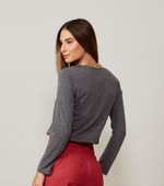 BLUSA ELBA ML - CINZA