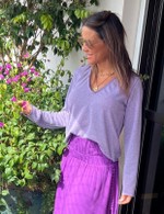 BLUSA BASIL - LILAS