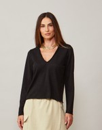 BLUSA BASIL - PRETA