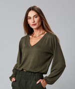 BLUSA AUSTIN ML - VERDE MILITAR