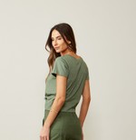 BLUSA LECCE - VERDE MILITAR