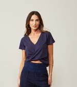 BLUSA LECCE - AZUL MARINHO