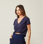 BLUSA LECCE - AZUL MARINHO