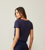 BLUSA LECCE - AZUL MARINHO