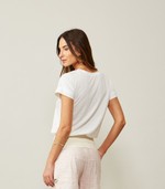 BLUSA ELBA MC - OFF WHITE