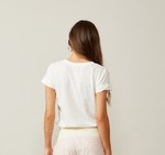 BLUSA ELBA MC - OFF WHITE