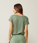 BLUSA ELBA MC - VERDE MILITAR