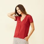 BLUSA GREELEY MC - CARMIM
