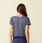 BLUSA ELBA MC - AZUL MARINHO