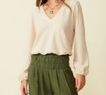 BLUSA AUSTIN ML - PALHA