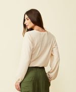 BLUSA AUSTIN ML - PALHA