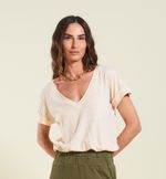 BLUSA ELBA MC - MARFIM
