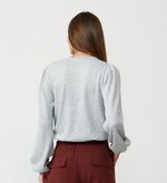 BLUSA NOVIS ML - CINZA