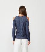 BLUSA LYON - AZUL MARINHO MESCLA