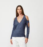 BLUSA LYON - AZUL MARINHO MESCLA